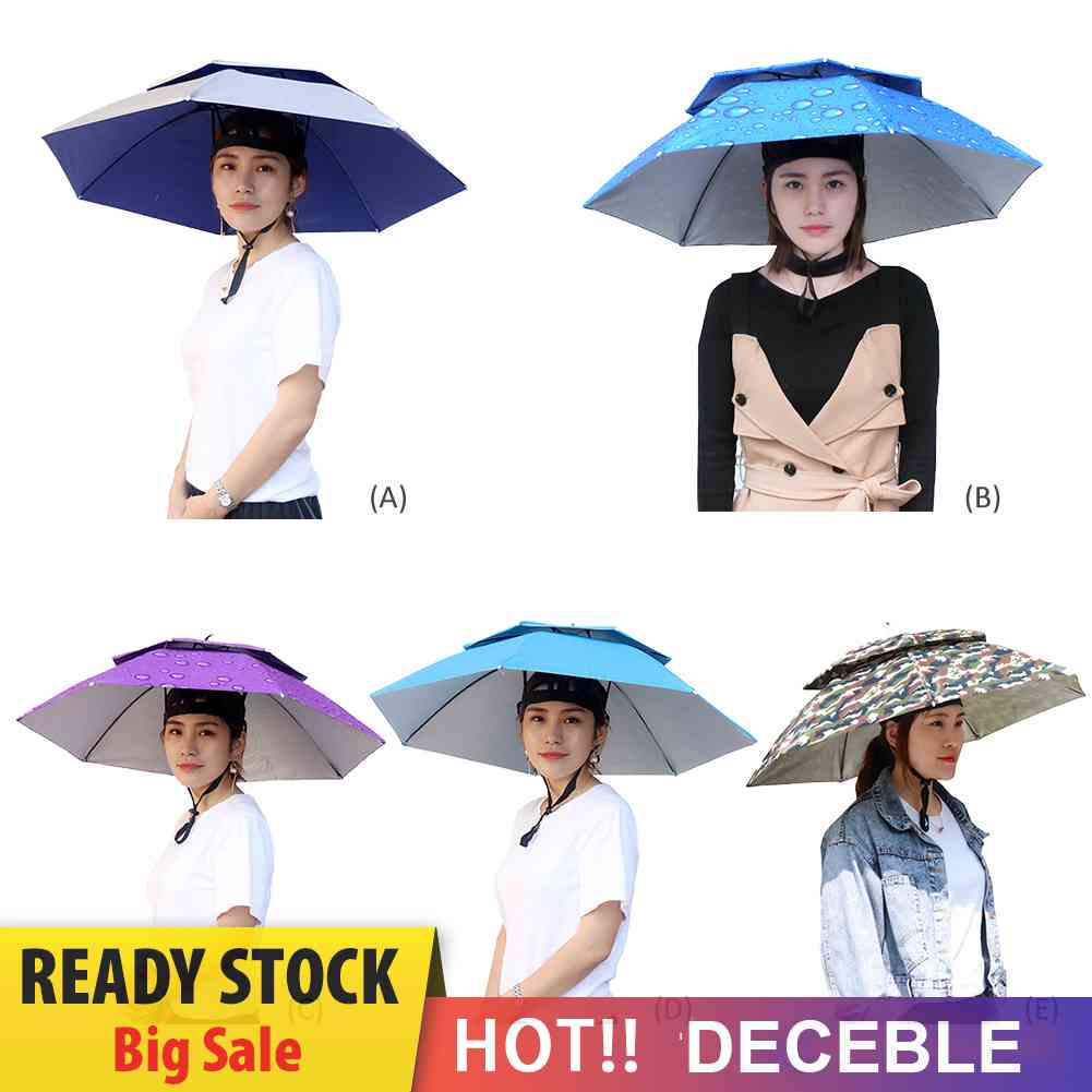 Mũ Dù Hai Lớp Chống Tia UV Gấp Gọn Tiện Dụng Sự Bảo Vệ