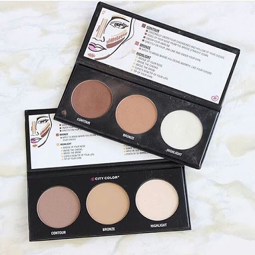 Bảng Phấn Tạo Khối Và Highlight 3 ô City Color Contour Palette