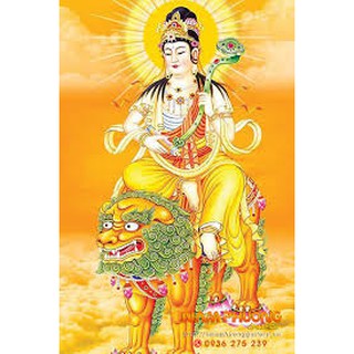 tranh đính đá văn thù bồ tát
