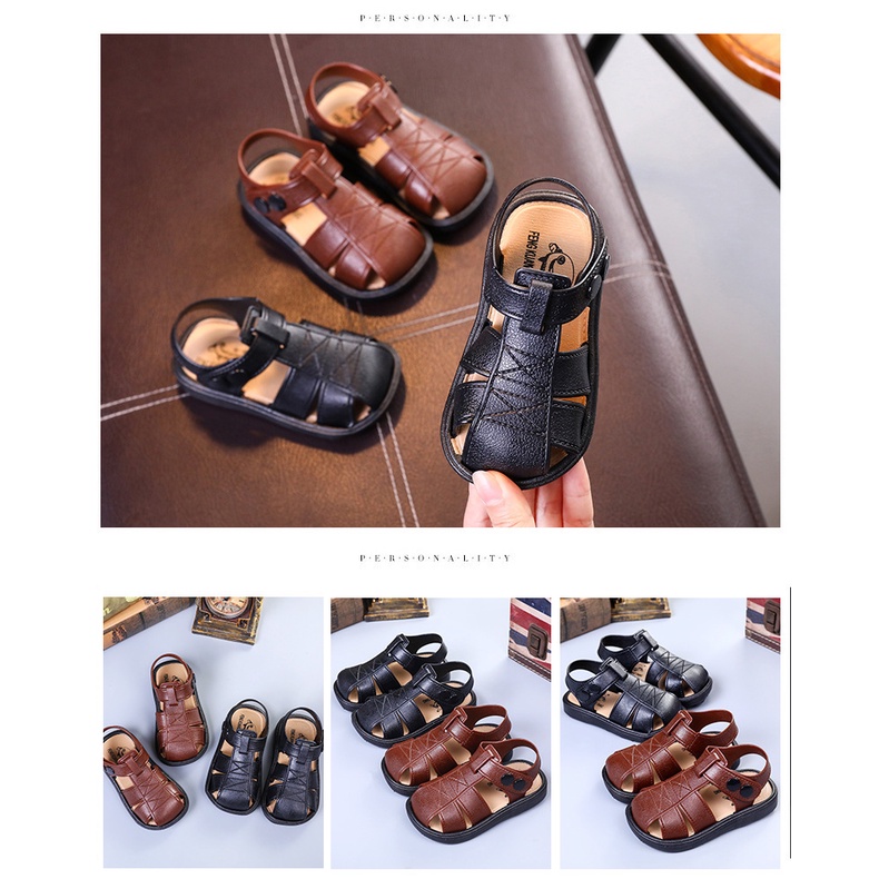 Giày Sandal Chống Trượt Thời Trang Mùa Hè Cho Bé Trai 1-4 Tuổi