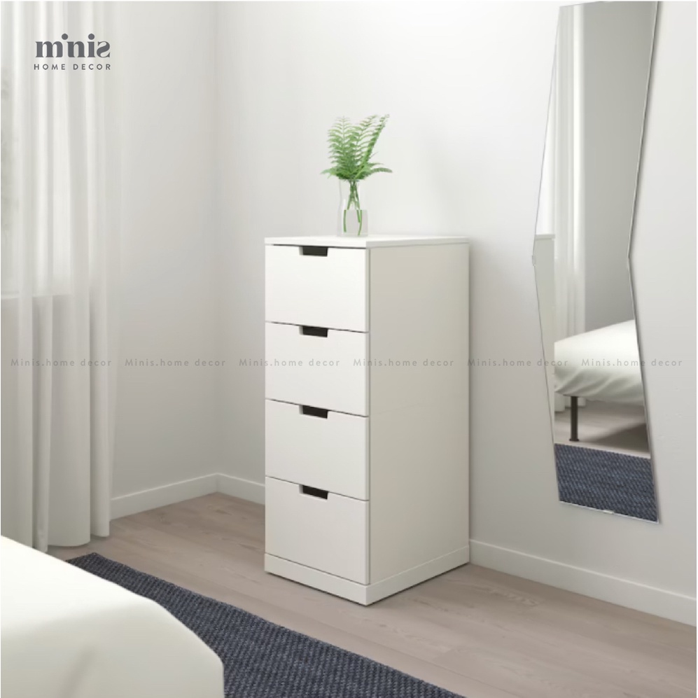 NORBLI Tủ 4 Hộc Kéo, 1m, sản xuất từ Minis, đã lắp đặt sẵn, bảo hành 12 tháng