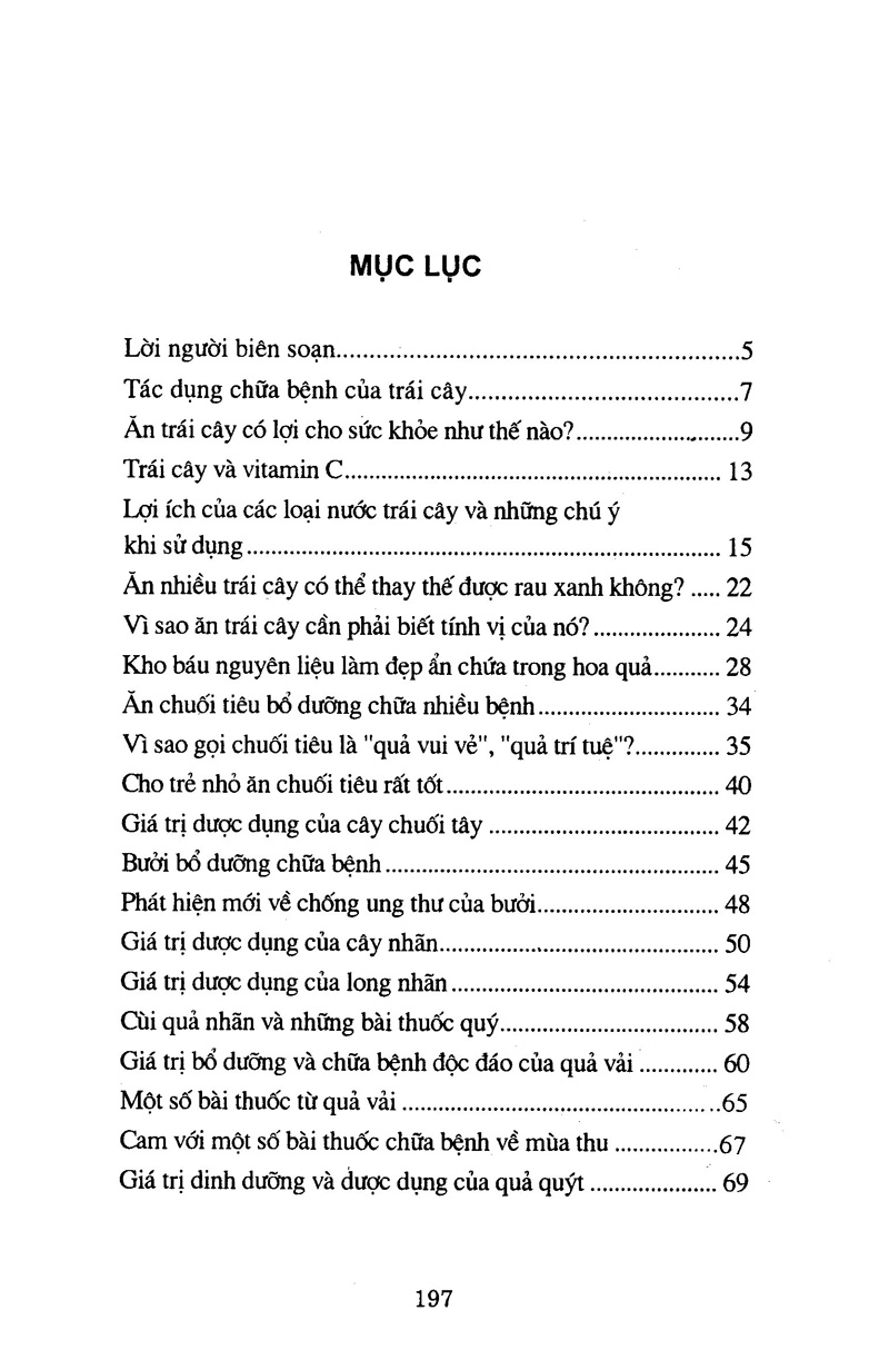 Sách Hoa Quả Bổ Dưỡng Và Chữa Bệnh