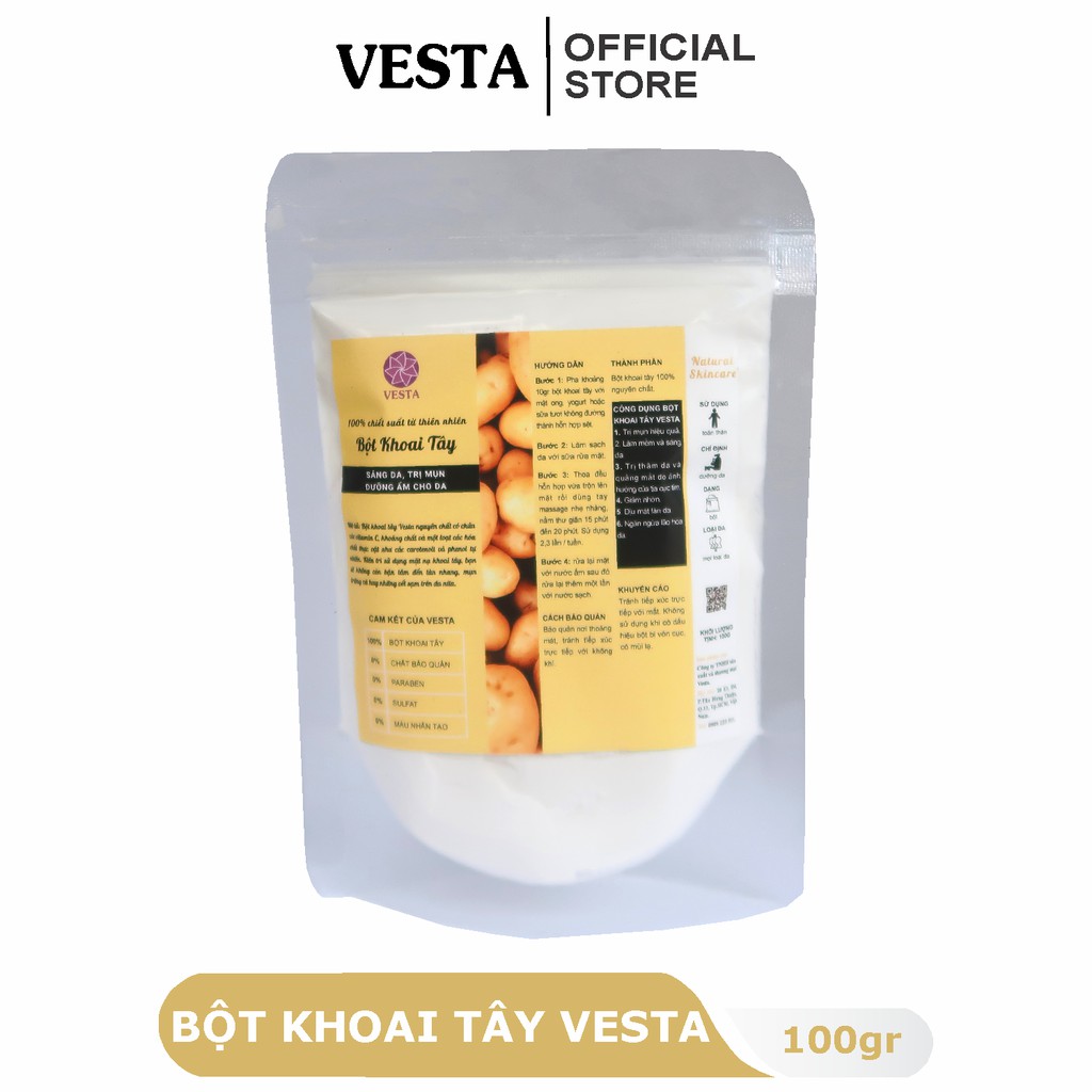 Bột Khoai Tây Nguyên Chất Vesta 100gr