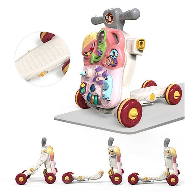 Xe tập đi 5 in 1 đa năng kiêm đồ chơi cao cấp phù hợp cho bé từ 0-6 tuổi BBTOYS 98