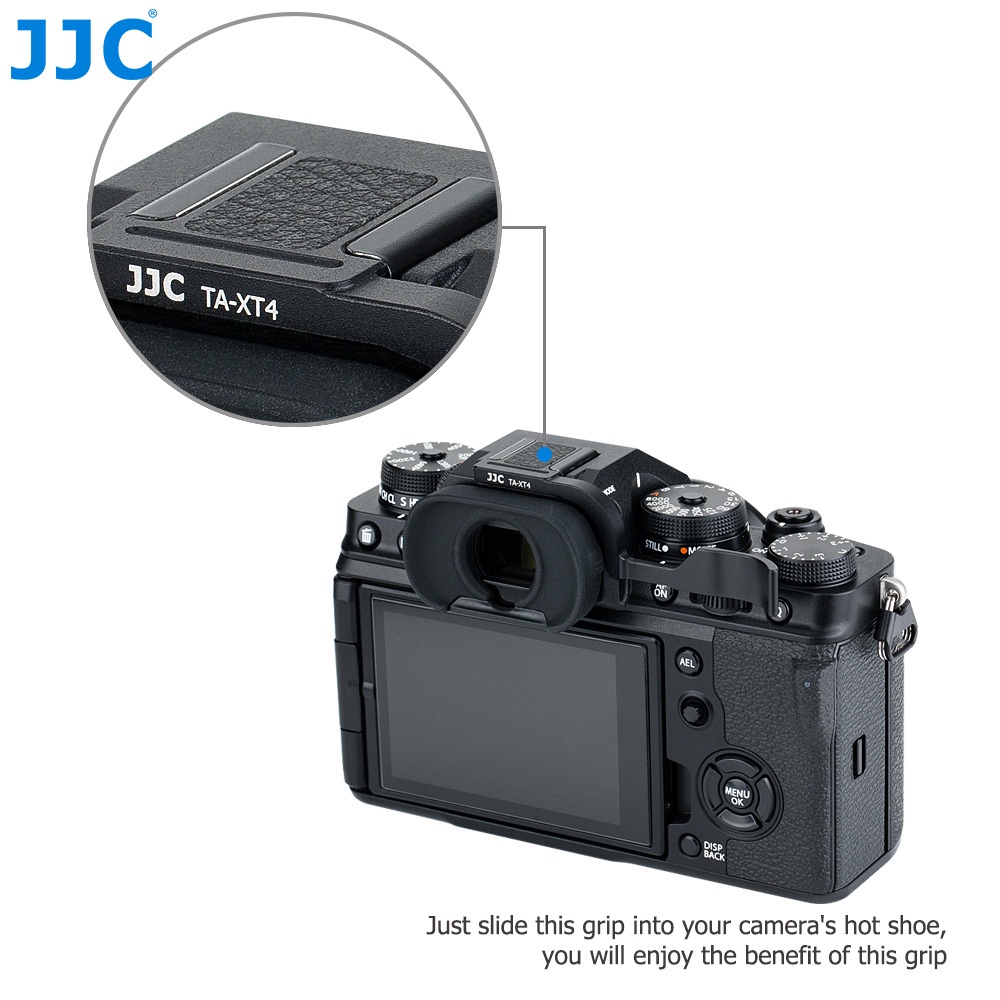 Báng cầm ngón tay cái + nắp chụp hotshoe JJC cho máy ảnh Fujifilm X-T4 X-T3