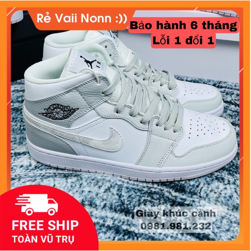 Giày Jordan Cổ Thấp Nam Nữ, Giày Sneaker JD1 Thổ Cẩm Hàng Cao Cấp Full Box + Bill