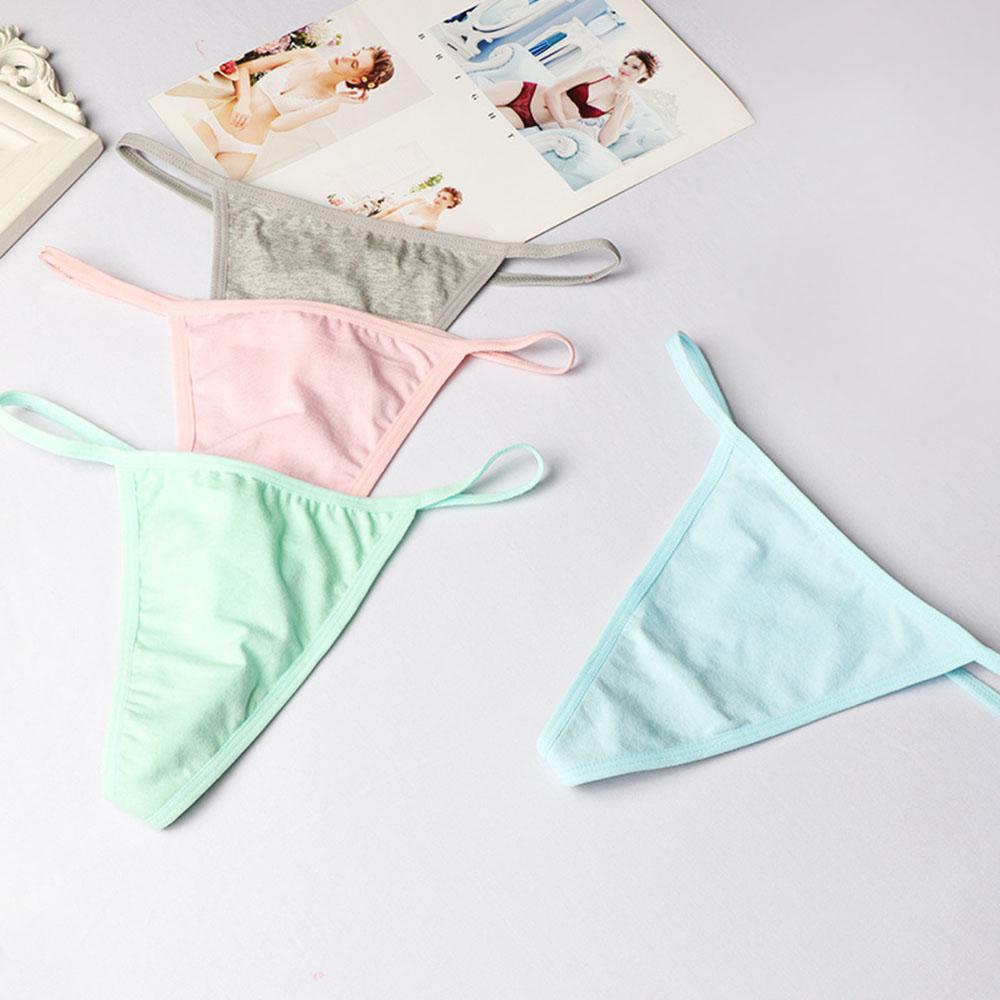 Quần Lót Cotton Mỏng Lưng Thấp WMES15H Phối Dây Mỏng Gợi Cảm Cho Nữ