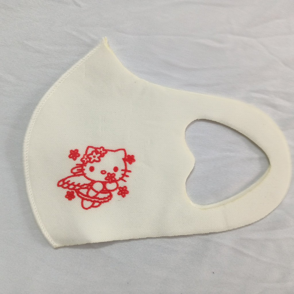 Set 10 khẩu trang vải poly su BÉ GÁI siêu đẹp(HÌNH IN HELLO KITTY)(4-8 tuổi) | BigBuy360 - bigbuy360.vn