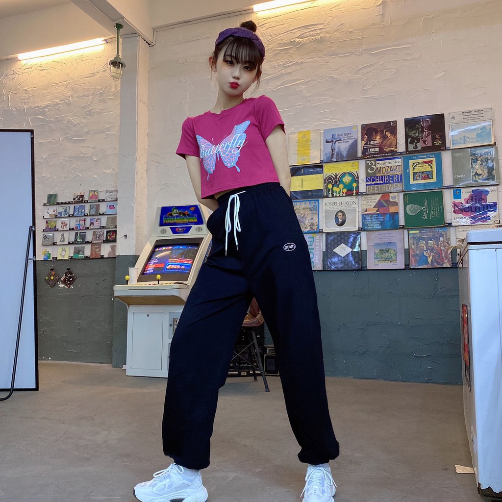 Quần Jogger ⚡ FREESHIP ⚡ Quần Nữ Dài Ống Rộng SPUN TTQD124 | BigBuy360 - bigbuy360.vn