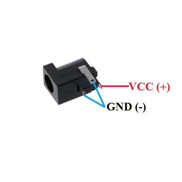 combo 5 Đầu Cắm Nguồn DC CÁI 5.5*2.1mm ( Jack nguồn DC-005 - chân hàn )