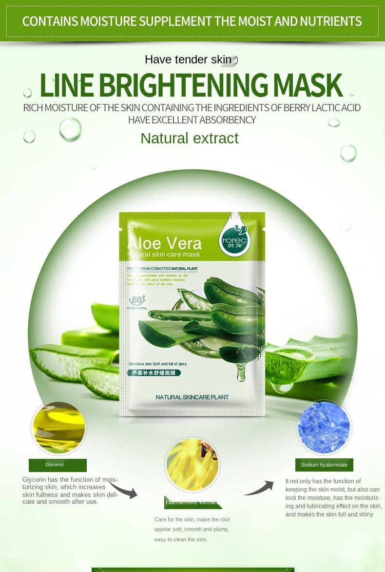 Mặt Nạ Dưỡng Ẩm Chiết Xuất Thực Vật/ Mật Ong Giúp Làm Trắng Và Phục Hồi Da | BigBuy360 - bigbuy360.vn