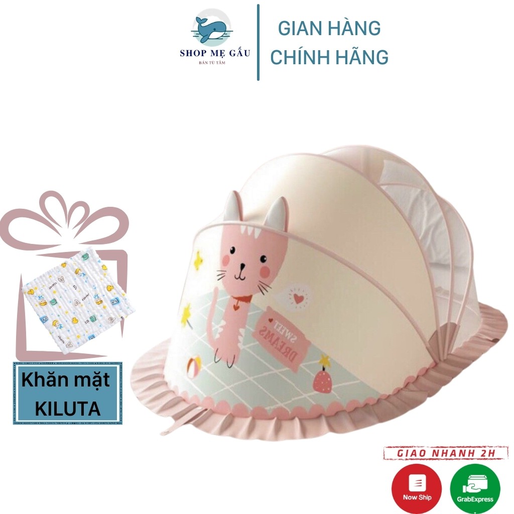 Màn chụp cho bé 👶CHÍNH HÃNG👶 Mùng chụp em bé KILUTA chống muỗi dùng cho bé từ sơ sinh