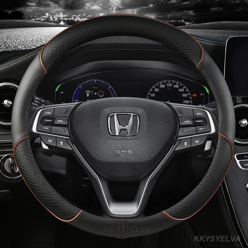 Bao Da Bọc Vô Lăng Xe Hơi Honda City Civic FC FD Jazz BRV CRV HRV 38cm