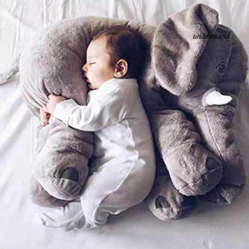 [Wish] Baby Kids Elephant Animal Stuffed Plush Bed Sleep Pillow Cushion Toy Child Gift