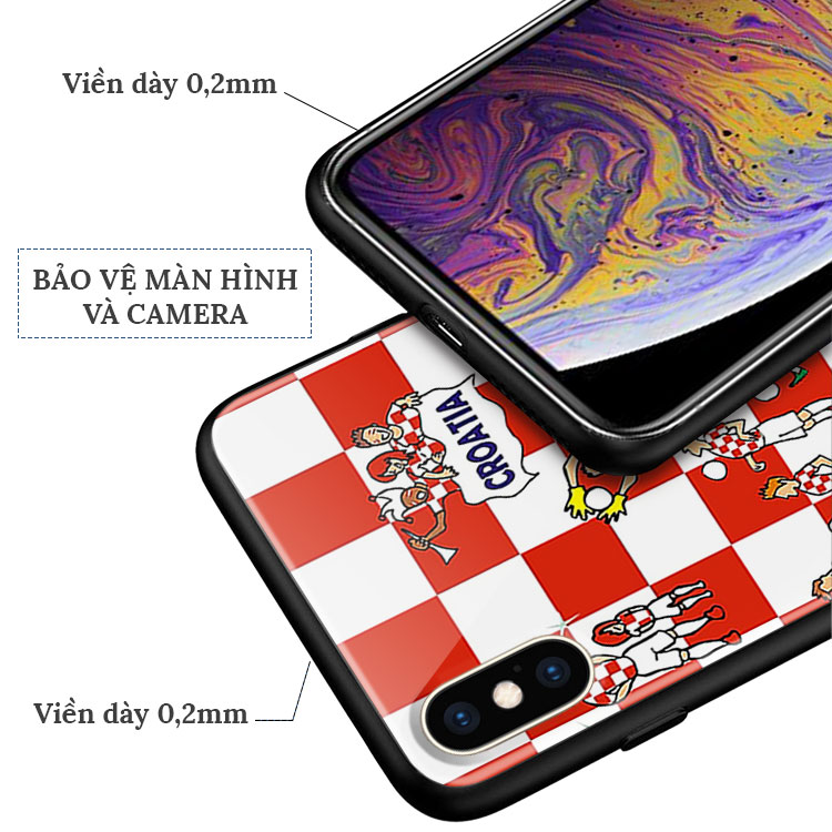 Ốp Lưng Iphone 6 In Hình Croatia IMACC Cho Iphone 12 11 Pro Max 6 6S 7 8 Plus Xr X Xs Max Mini Se 2020