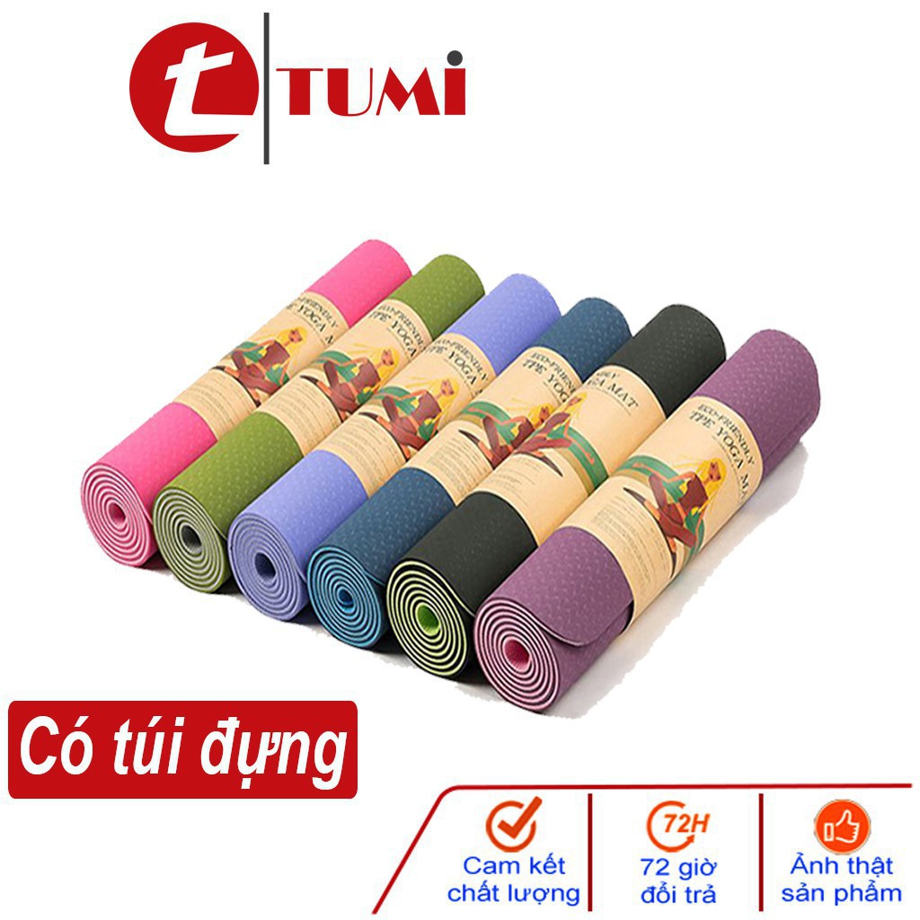 Thảm tập YOGA TPE 2 lớp dày 6mm