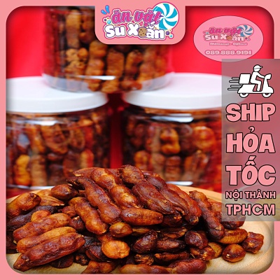Me lào lột chấm muối tôm Ăn Vặt Su Xoắn