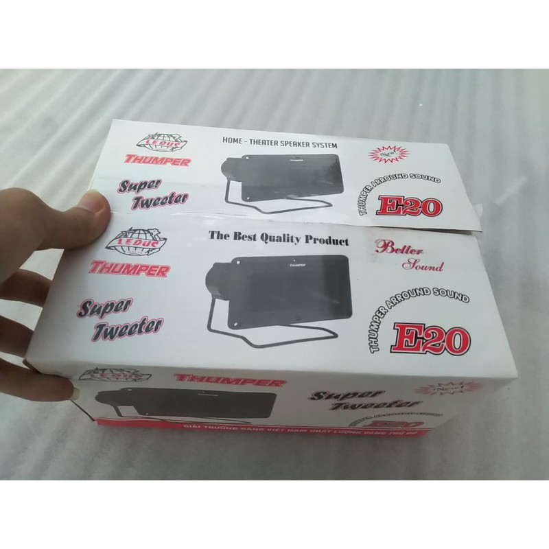 COMBO 2 CHIẾC LOA TREBLE KÍCH THƯỚC LỚN THUMPER E20 - GẮN AMPLI