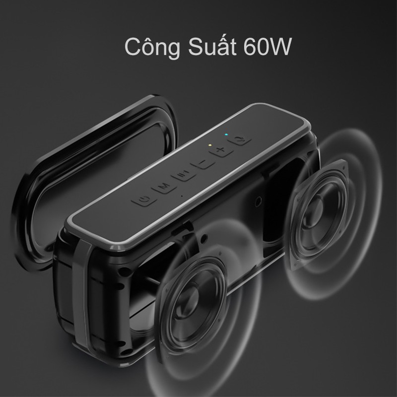 [Mã ELHACE giảm 4% đơn 300K] Loa Bluetooth PKCB 60W công suất lớn Super Bass chống nước IPX5 pin 6600MAHHàng Chính Hãng