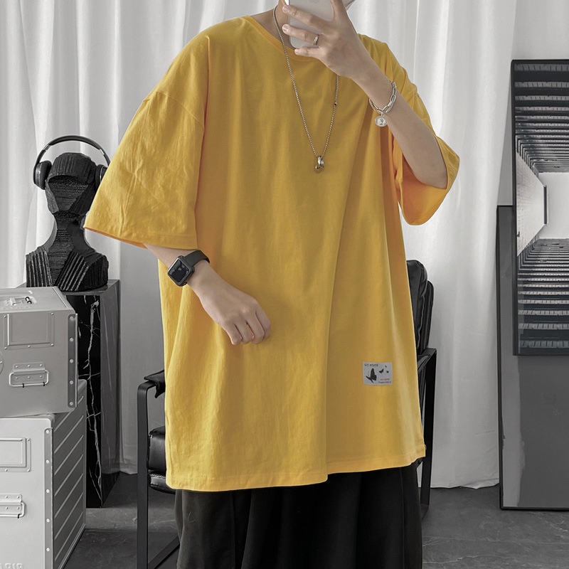 Áo Thun Tay Ngắn Cổ Tròn Cỡ Lớn 8XL Thời Trang Hàn Quốc Cho Nam
