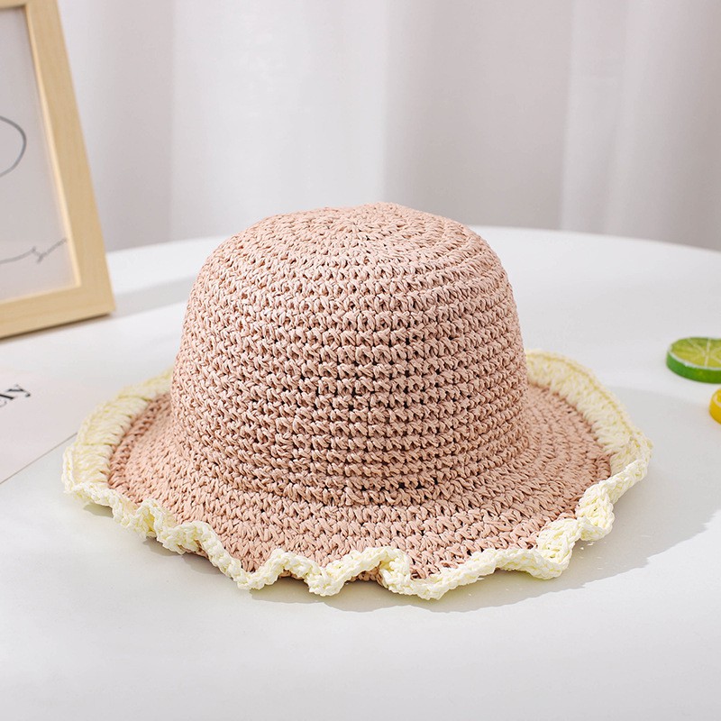 Nón cói cho bé gái từ 3-6 tuổi có dây rút bên trong nón mẫu mới  3 màu