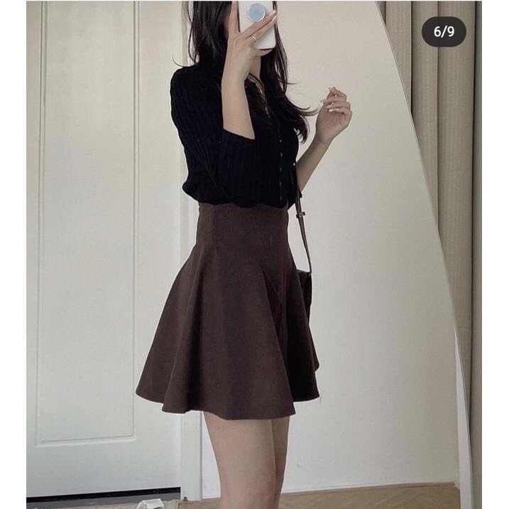 CHÂN VÁY NHUNG DÁNG XÒE XINH XẮN ĐIỆU ĐÀ | BigBuy360 - bigbuy360.vn