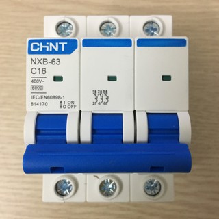 Attomat MCB CHINT NXB-63 3P C10, C16, C20, C25