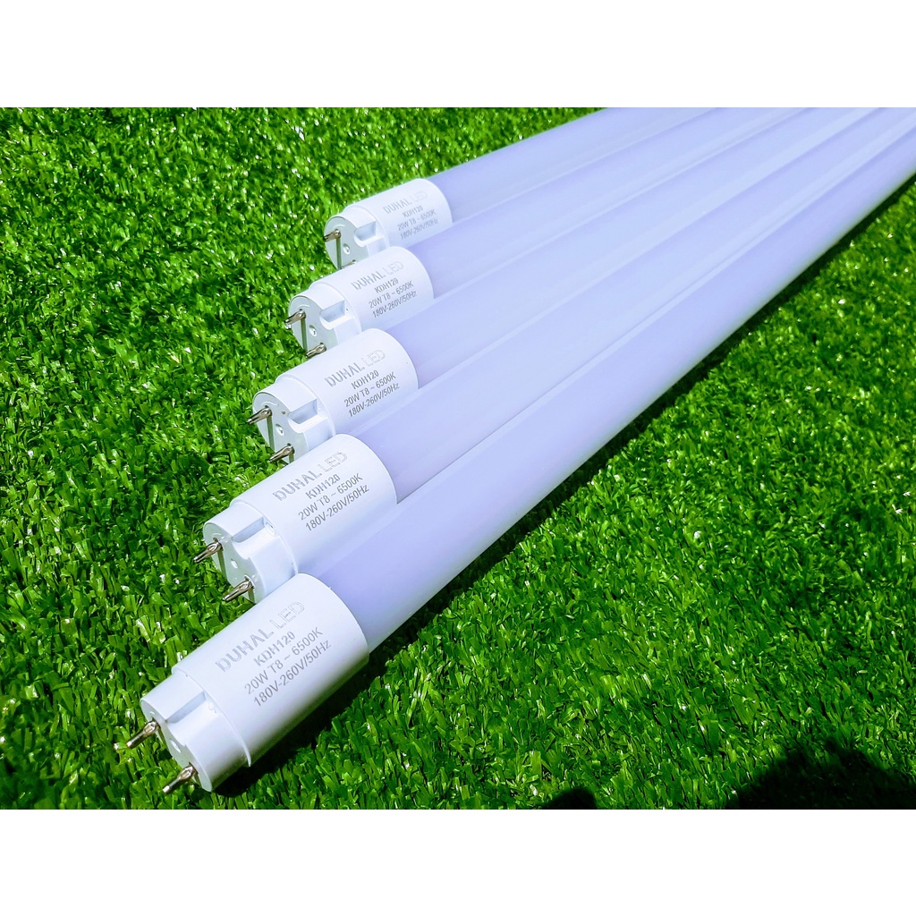 Bộ 3 - 5 Bóng Đèn Led Tuýp Nhựa Duhal 1m2 ( 1.2m ) 20W Ánh Sáng Trắng ( Chính Hãng )