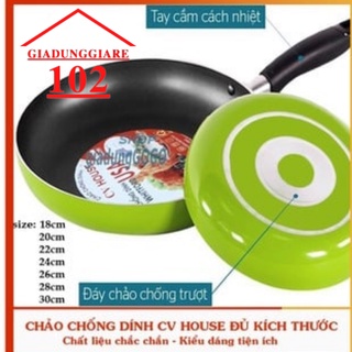 Chảo chống dính hợp kim nhôm CV HOUSE đủ cỡ 18cm đến 30cm