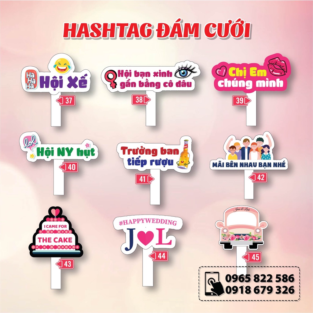 Hashtag cầm tay đám cưới, hashtag wedding, hashtag 2023 - 2024