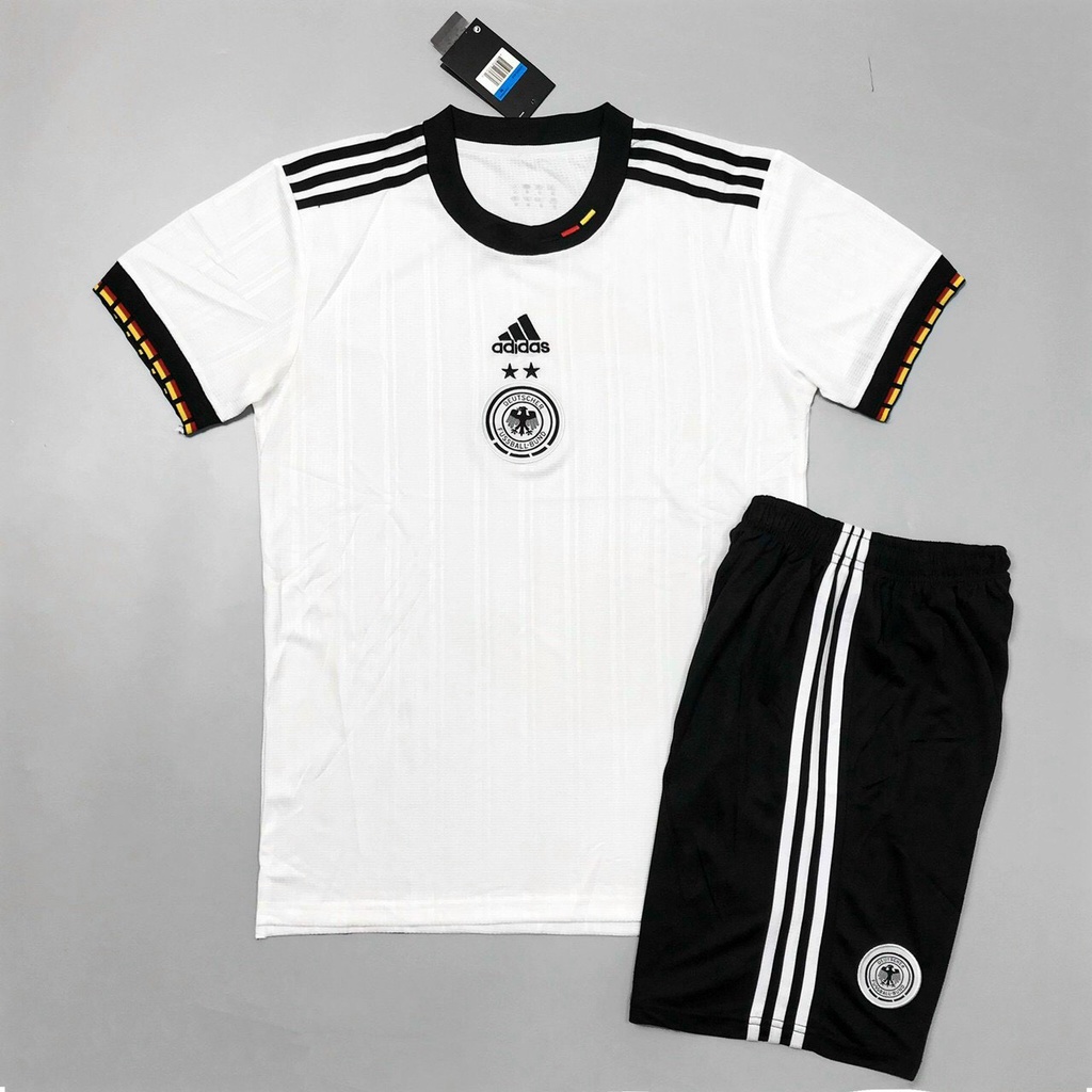 Áo Bóng Đá ĐỘI TUYỂN ĐỨC WC 2022/2023 - Chuẩn Mẫu Thi Đấu - Vải Polyeste Siêu Thoáng, Siêu Bền