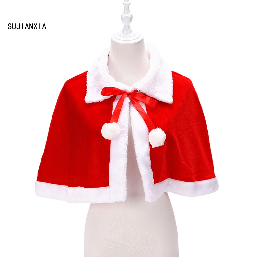 Áo choàng ông già Noel đính nơ xinh xắn | BigBuy360 - bigbuy360.vn