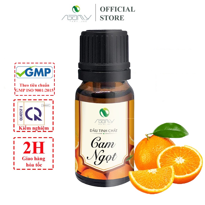 Tinh Dầu Cam Ngọt Nga My Dung Tích 5ml Thơm Phòng Giảm Căng Thằng Mệt Mỏi Khử Mùi Hôi