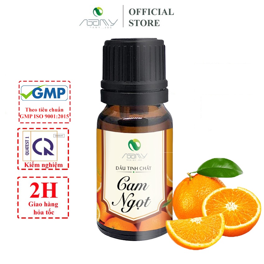 Tinh Dầu Cam Ngọt Nga My Dung Tích 5ml Thơm Phòng Giảm Căng Thằng Mệt Mỏi Khử Mùi Hôi