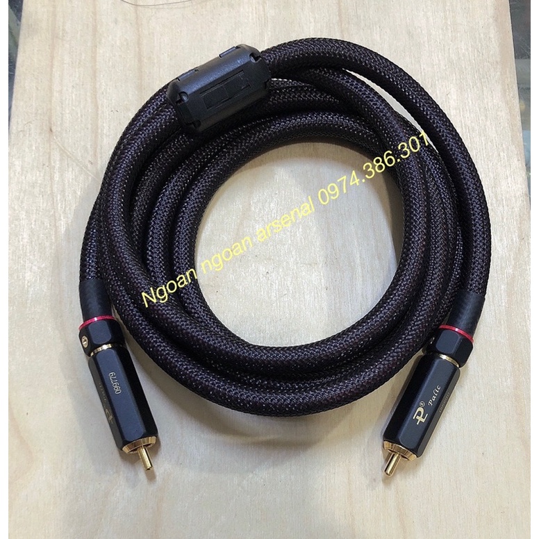 Cặp dây tín hiệu AV (RCA) audio cao cấp kết hợp Jack PALIC mạ vàng.