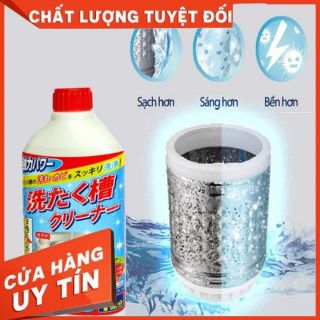 Chai nước tẩy vệ sinh lồng máy giặt 550g Rocket hàng Nhật