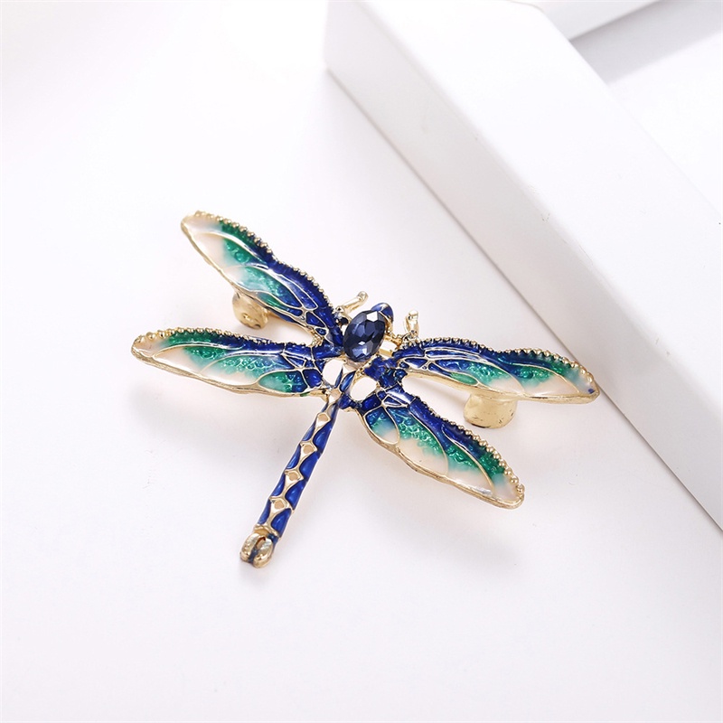 Ghim Cài Áo Hình Chuồn Chuồn Tráng Men Mới