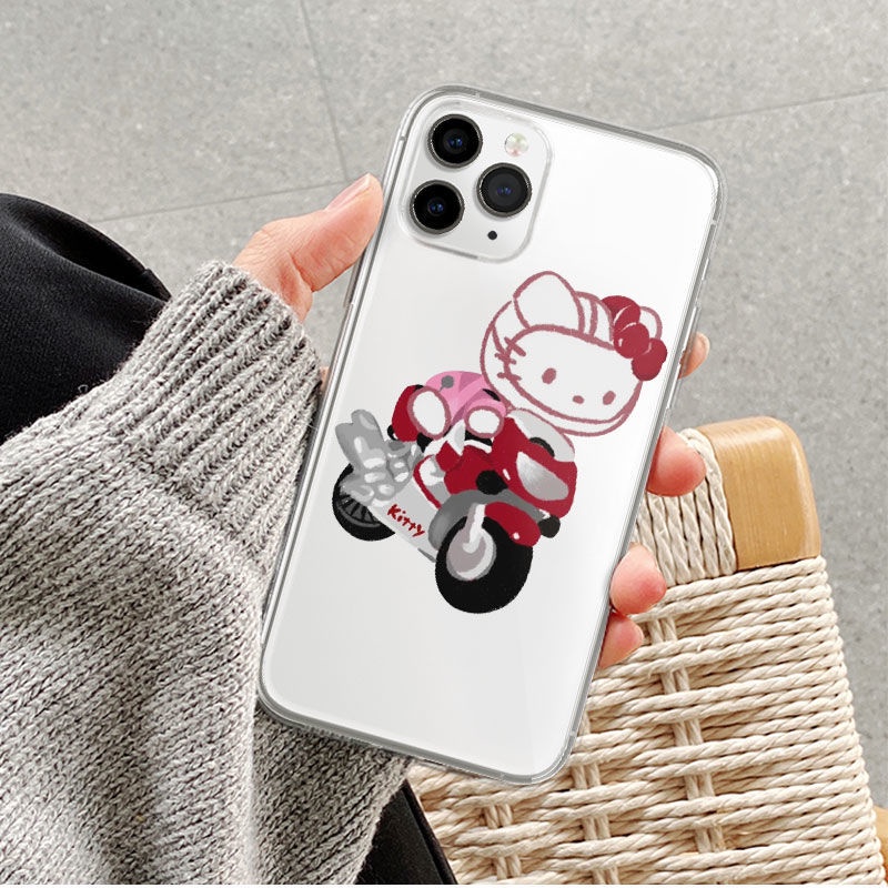 Ốp Điện Thoại Tpu Mềm Chống Sốc In Hình HELLO KITTY Cho iPhone 14 11 12 13 pro max XS X XR XSMax 7 8 6 6s plus SE 2020