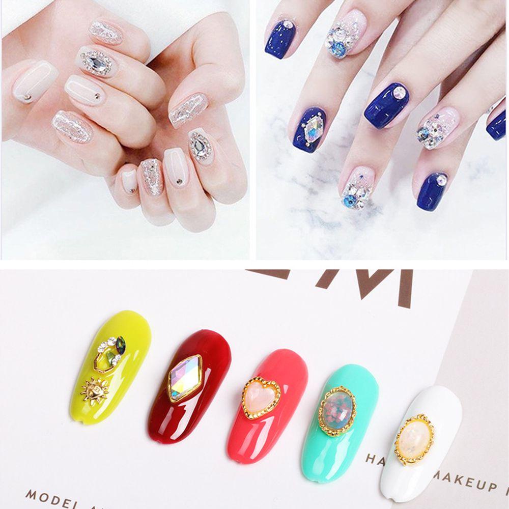 OCEANMAP Đá Trang Trí Móng Tay Nghệ Thuật Hình Mặt Trăng