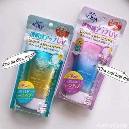 Kem chống nắng Skin Aqua tone up UV Essence Nhật Bản