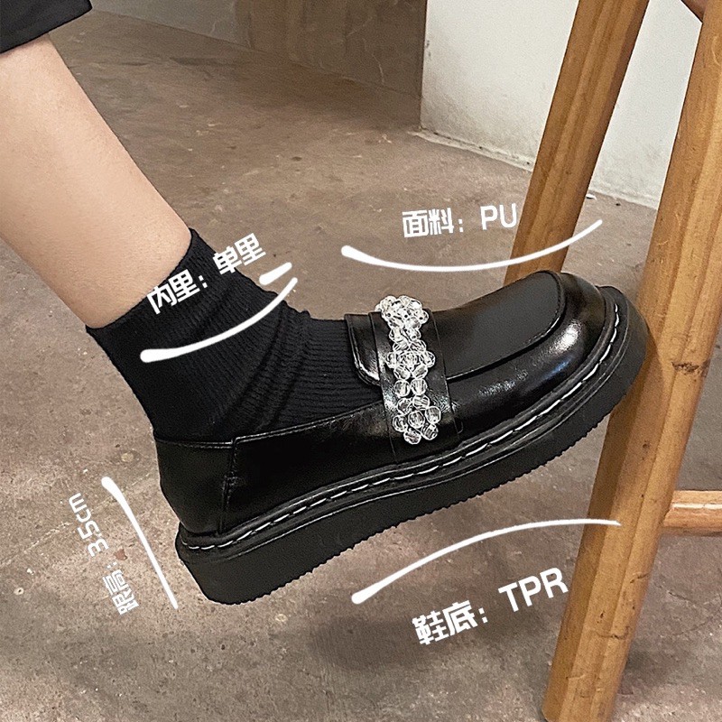 ]Giày Lolita quai đá ulzzang da bóng A9 | BigBuy360 - bigbuy360.vn