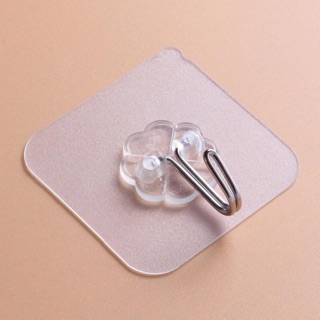 Móc nhựa dán tường chịu lực trong suốt