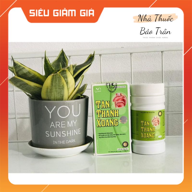 Tân thanh xoang - Ngăn ngừa viêm xoang mũi tái phát (hộp 30v)