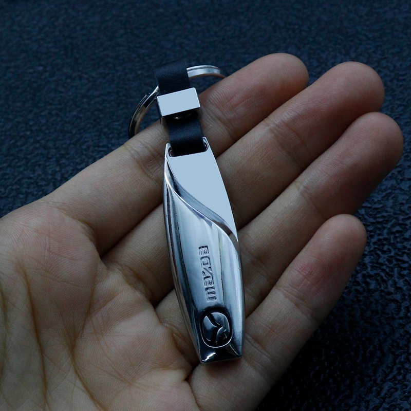 Móc Khóa Kim Loại Hình Logo 3D Cho Mazda 5 6 323 626 RX8 CX5 CX-4 MX3 MX5 Atenza Axela