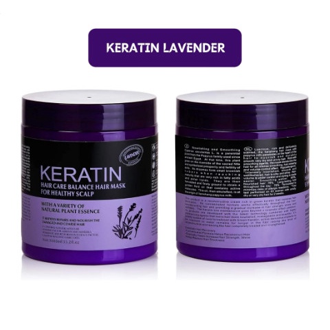 Kem Ủ Tóc Keratin Collagen 1000ml Lavender Brazil Nut - Ủ Hấp Tóc Cung Cấp Dưỡng Chất KERATIN Tự Nhiên UT08