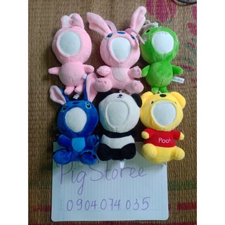 Gấu bông in ảnh, Móc khóa ghép ảnh mặt siêu dễ thương MH17