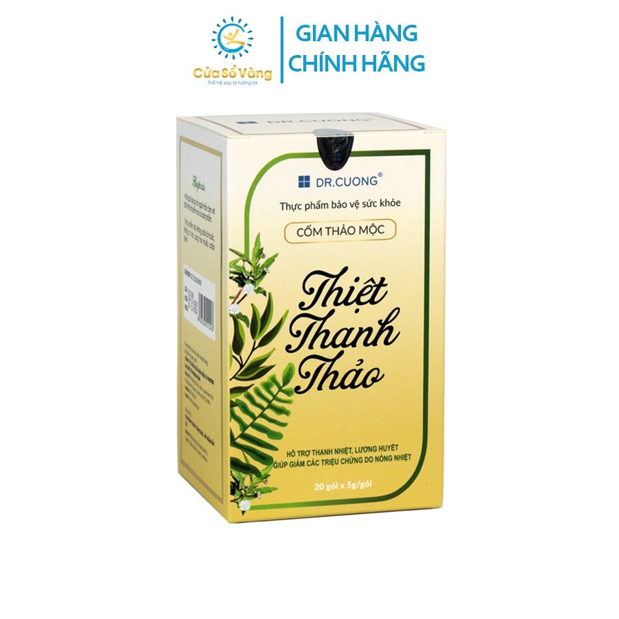 Thiệt Thanh Thảo Cửa Sổ Vàng – Hỗ trợ Thanh Nhiệt, Lương Huyết & Giảm Các Triệu Chứng Do Nóng Nhiệt 20 gói/hộp