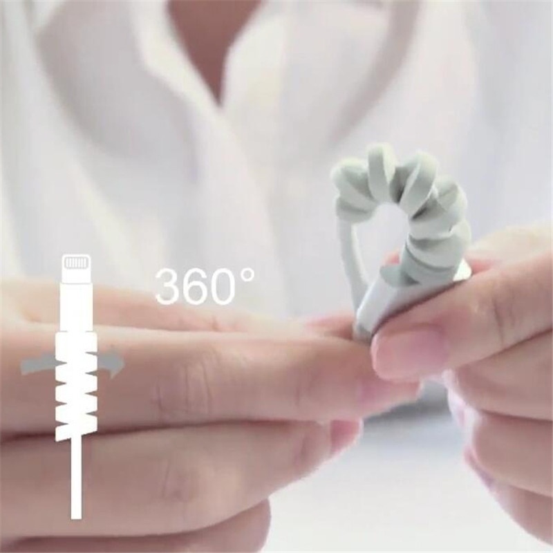 Phụ Kiện Bảo Vệ Dây Cáp Kiểu Xoắn Nhiều Màu Sắc Bắt Mắt