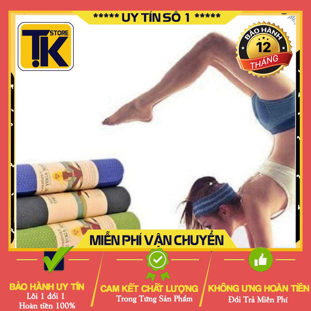 Thảm tập Yoga TPE 2 lớp . .