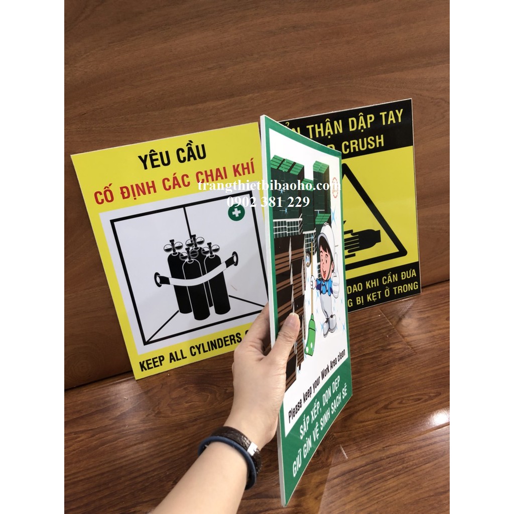 Biển báo Fomex dán decal nhiều mẫu kích thước 30 x 40cm